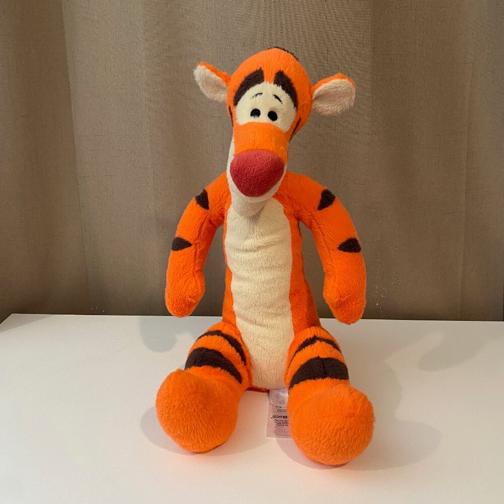 Disney Store Tigger Plush 18 Curly Tail Winnie the Pooh Stuffed Toy